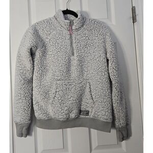 Eddie Bauer Girls Pullover Sharpa Jacket Size XL (16). Grey